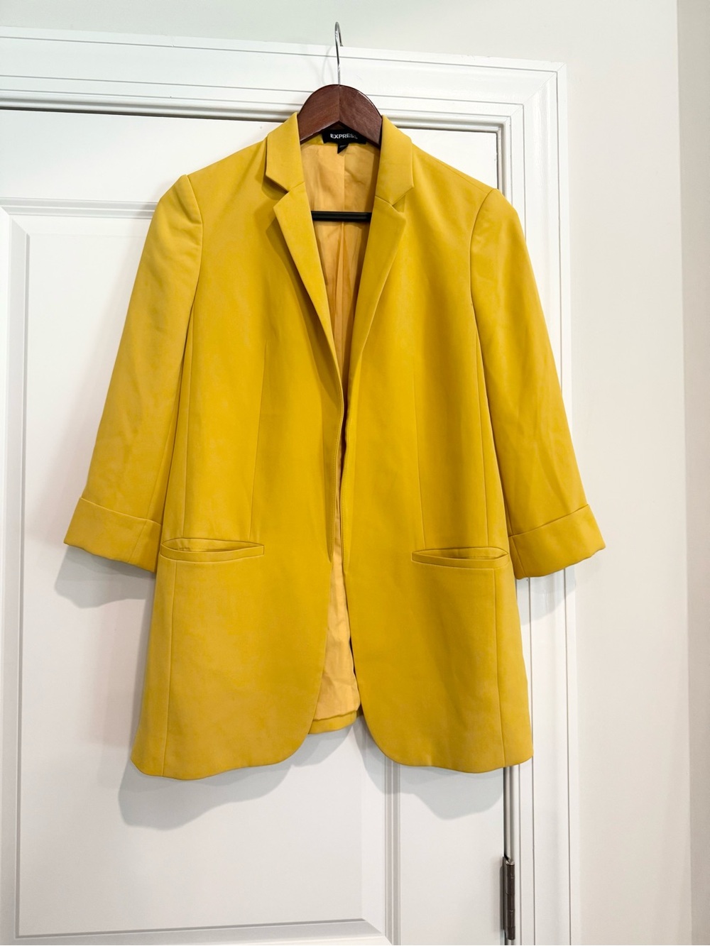 Express Roll Sleeve Boyfriend Blazer